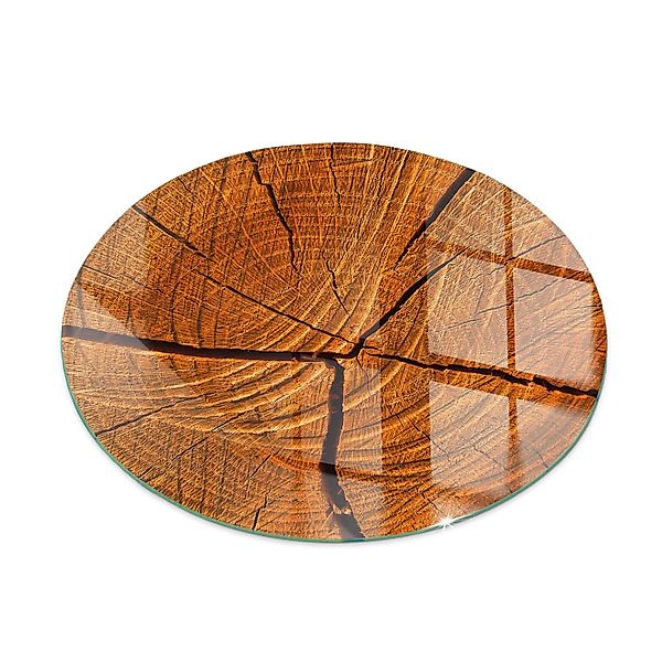 Tulup Glasplatte für Kamin Holzmaserung im Querschnitt Glasplatte unter Kam günstig online kaufen