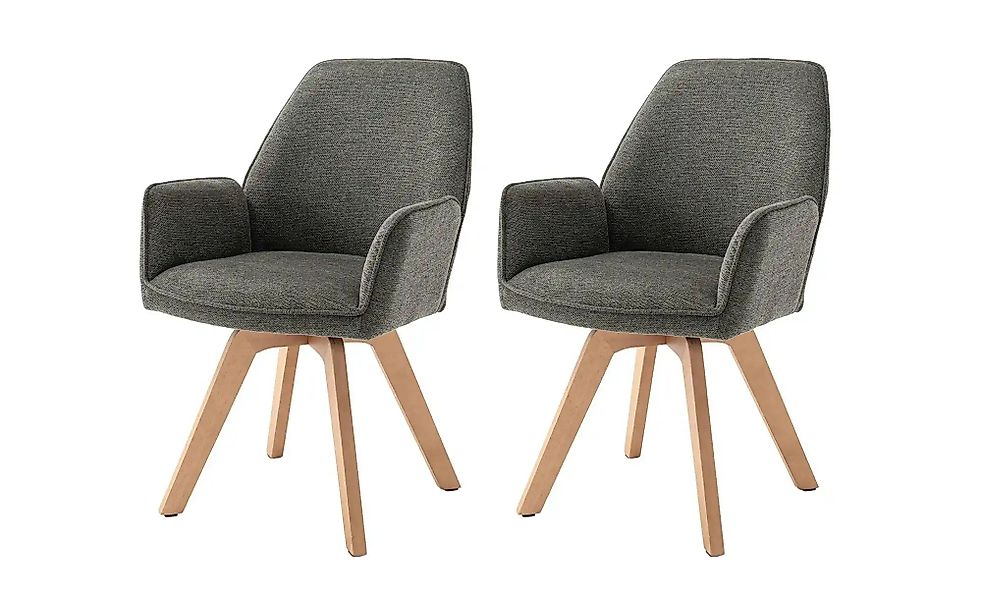 by Living Stuhl 2er-Set   ¦ grau ¦ Maße (cm): B: 57 H: 89 Stühle > Esszimme günstig online kaufen