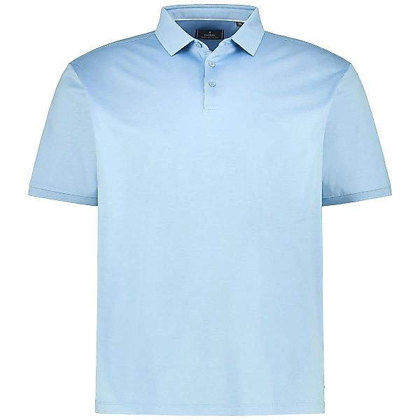 RAGMAN Poloshirt aus merzerisierter Baumwolle Farbe hellblau Größe: 4XL günstig online kaufen