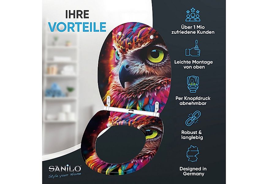 Sanilo WC-Sitz mit Absenkautomatik & Top Fix in vielen Designs, hochwertig, günstig online kaufen