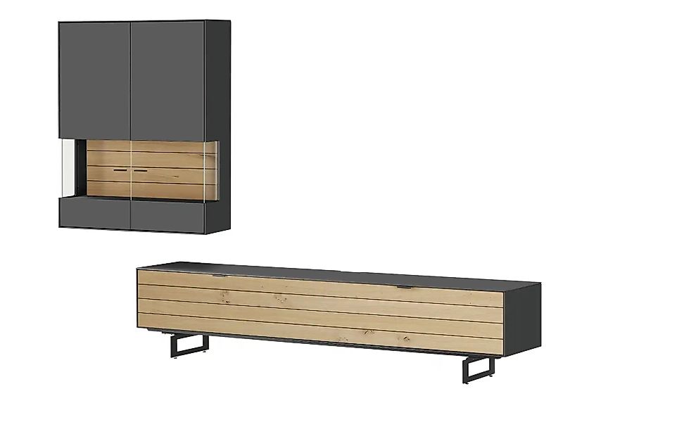 Jette Home Wohnkombination  Como ¦ grau ¦ Maße (cm): B: 287 H: 200 T: 46.0 günstig online kaufen