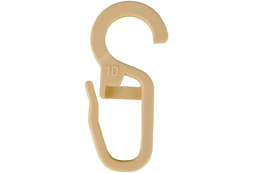 Bestlivings Gardinenstange, 1-läufig, Faltenleghaken - beige - 9mm, Gardine günstig online kaufen