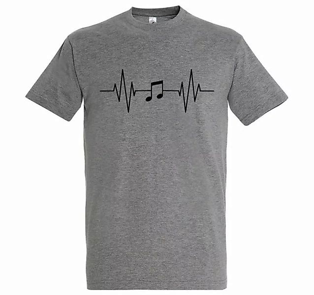 Youth Designz T-Shirt Heartbeat Musik Note Herren Shirt mit Music Frontprin günstig online kaufen