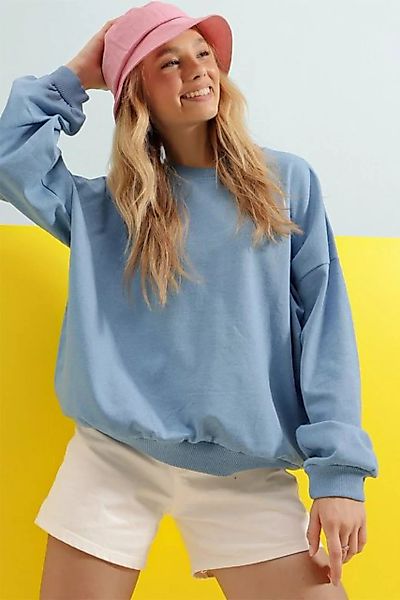 Jumeon Sweatshirt ALCBLV, Navy,blau, Größe L damen, 70% Baumwolle / 30% Pol günstig online kaufen