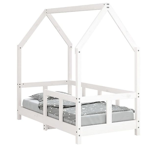 vidaXL Kinderbett, Jugendbett Weiß 70x140 cm Massivholz Kiefer günstig online kaufen