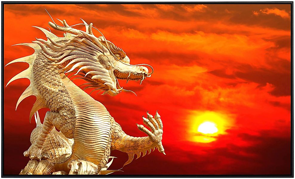 Papermoon Infrarotheizung »Chinesischer Drache«, sehr angenehme Strahlungsw günstig online kaufen