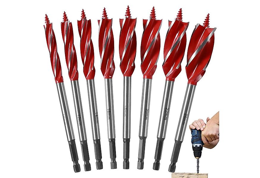 BlingBin Holzbohrer 8 Stück Holzbohrer Erweitern Bohren Holzbohrer Stahl Sc günstig online kaufen