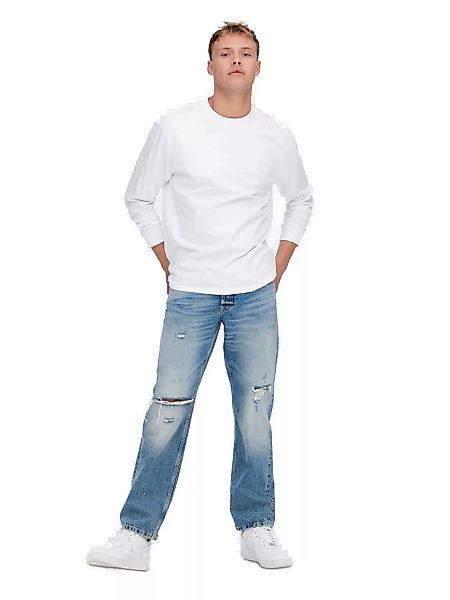 Only & Sons Herren Jeans ONSEDGE LOOSE 4067 - Relaxed Fit - Blau - Light Bl günstig online kaufen