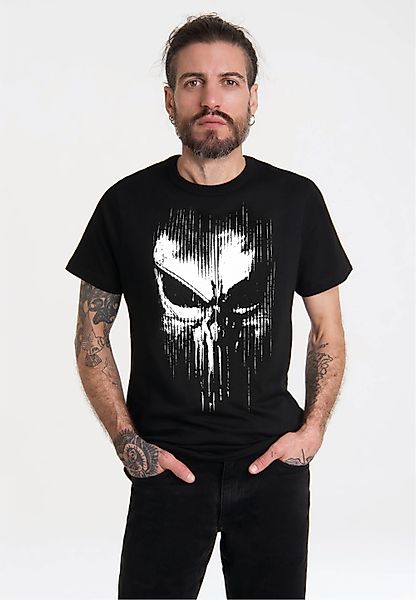 LOGOSHIRT T-Shirt Marvel - Punisher Striped günstig online kaufen