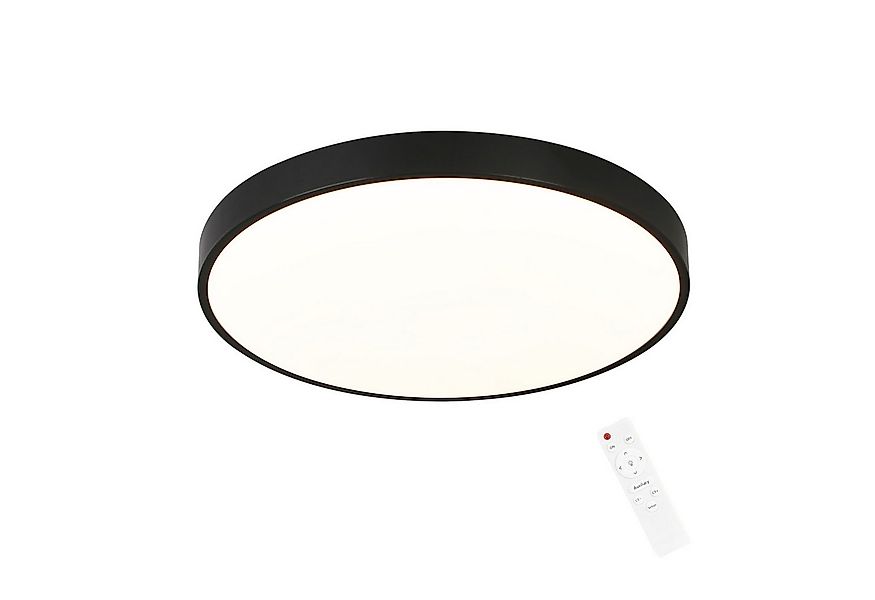 Nettlife LED Panel Dimmbare Deckenleuchte 37cm Schwarz, Dimmbar mit Fernbed günstig online kaufen