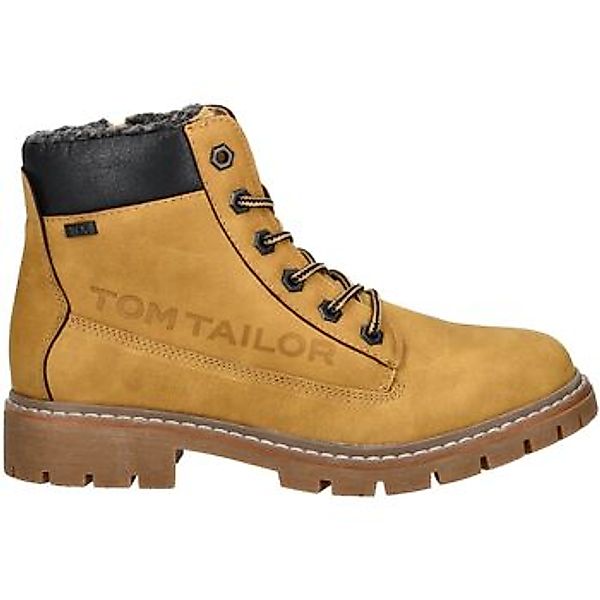 TOM TAILOR Schnürstiefelette "Tom Tailor Stiefelette Lederimitat/Textil" günstig online kaufen