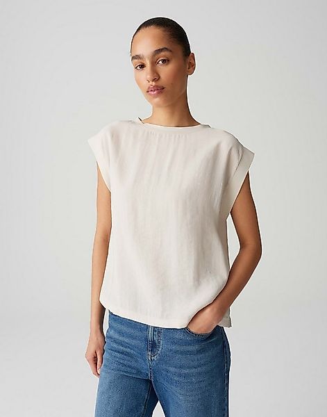 OPUS Kurzarmshirt SILKISI im Materialmix günstig online kaufen