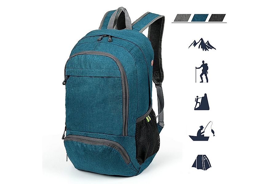 TAN.TOMI Wanderrucksack 23L Rucksack Leicht Faltbarer Reiserucksack Seitent günstig online kaufen