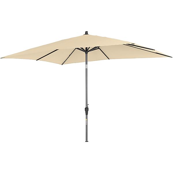 Siena Garden Marktschirm 300 cmx 200 cm Natur mit Kurbelmechanik günstig online kaufen
