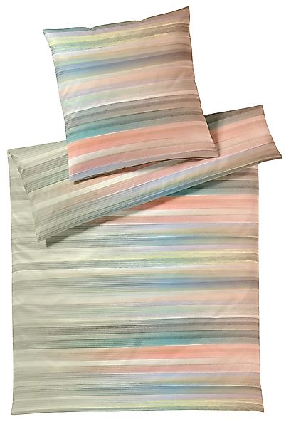 Elegante Bettwäsche "Swoosh" 2 Stk. tlg. angenehmes Hautgefühl günstig online kaufen