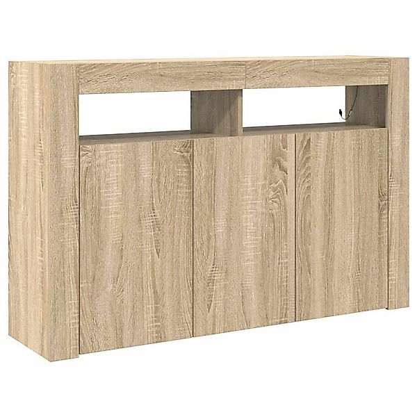 vidaXL Sideboard Sonoma-Eiche 116 x 30 x 75 cm Holzwerkstoff 3333878 günstig online kaufen