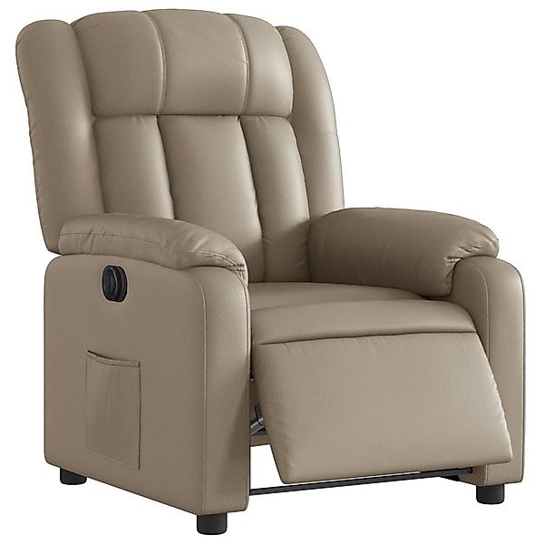 vidaXL Sessel Relaxsessel Elektrisch Cappuccino-Braun Kunstleder günstig online kaufen