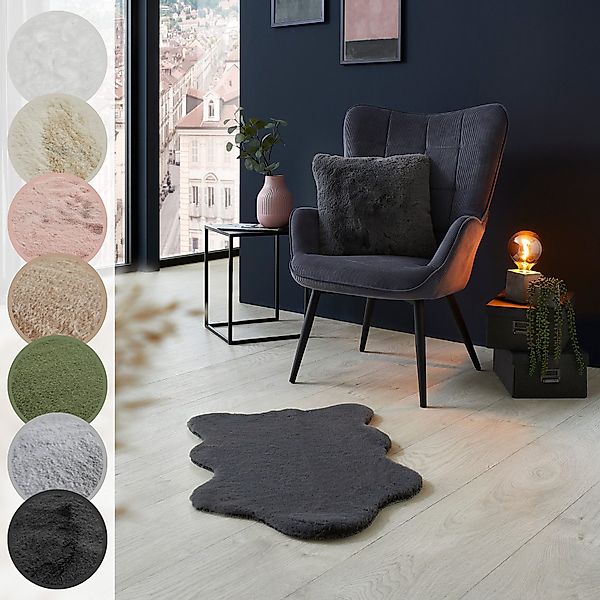 LUXOR living Fellteppich »Novara«, fellförmig, 30 mm Höhe, Kunstfell, weich günstig online kaufen
