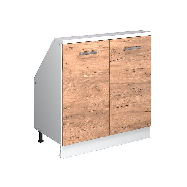 Vicco Unterschrank R-Line, Goldkraft Eiche/Weiß, 80 günstig online kaufen