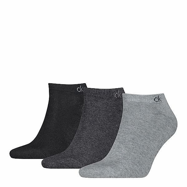 Calvin Klein Sneakersocken "CK MEN SNEAKER" 3 Paar, mit kleinem Rippenbündc günstig online kaufen