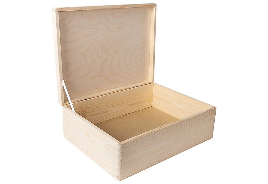 Creative Deco Holzkiste Holzkiste mit Deckel Erinnerungsbox Baby Groß Unlac günstig online kaufen