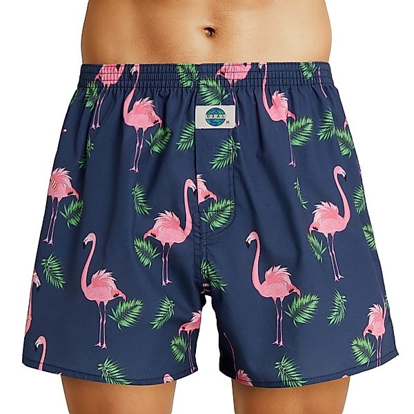 D.E.A.L International Boxershorts Dunkelblau mit Flamingo Print günstig online kaufen