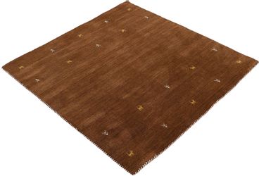 carpetfine Wollteppich "Gabbeh-Uni" quadratisch 15 mm Höhe reine Wolle, han günstig online kaufen