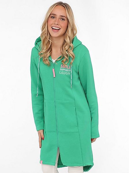 Zwillingsherz Jerseymantel "Smile Happiness Laugh" mit positiver Botschaft, günstig online kaufen