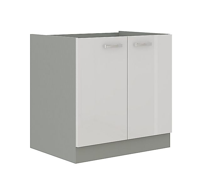Küchen-Preisbombe Spülenunterschrank 80 cm Küche Bianca günstig online kaufen
