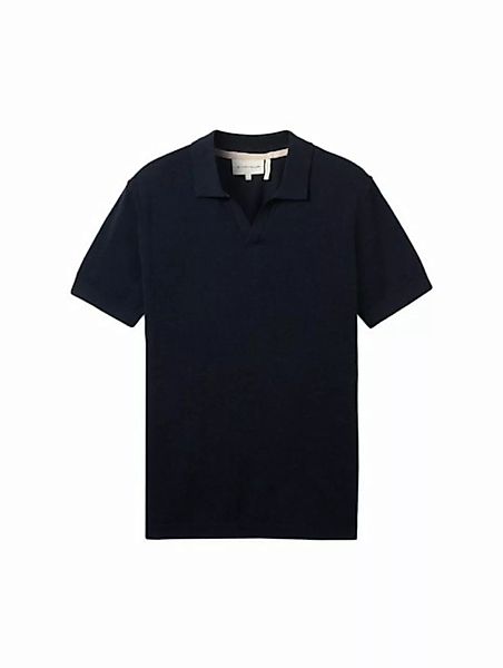 TOM TAILOR Poloshirt basic linen blend po günstig online kaufen