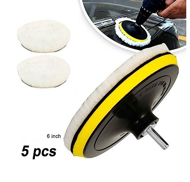 Hikity Polierpad Auto Polierhaube,5 Stück 6 " Polierteller Set Mit Einem 6 günstig online kaufen