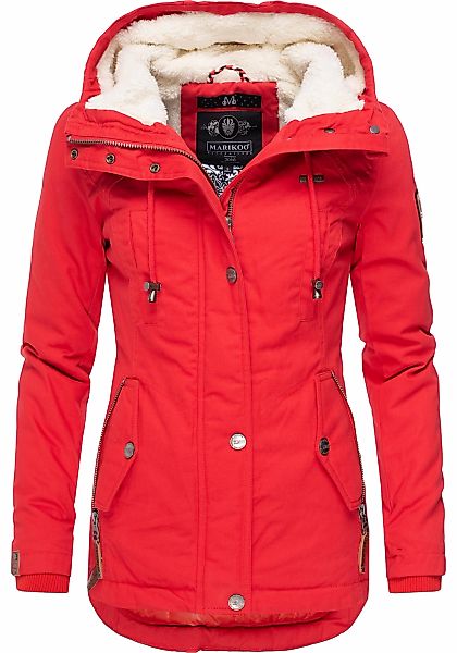 Marikoo Winterjacke "Bikoo" mit Kapuze sportliche Damen Outdoor Baumwolljac günstig online kaufen
