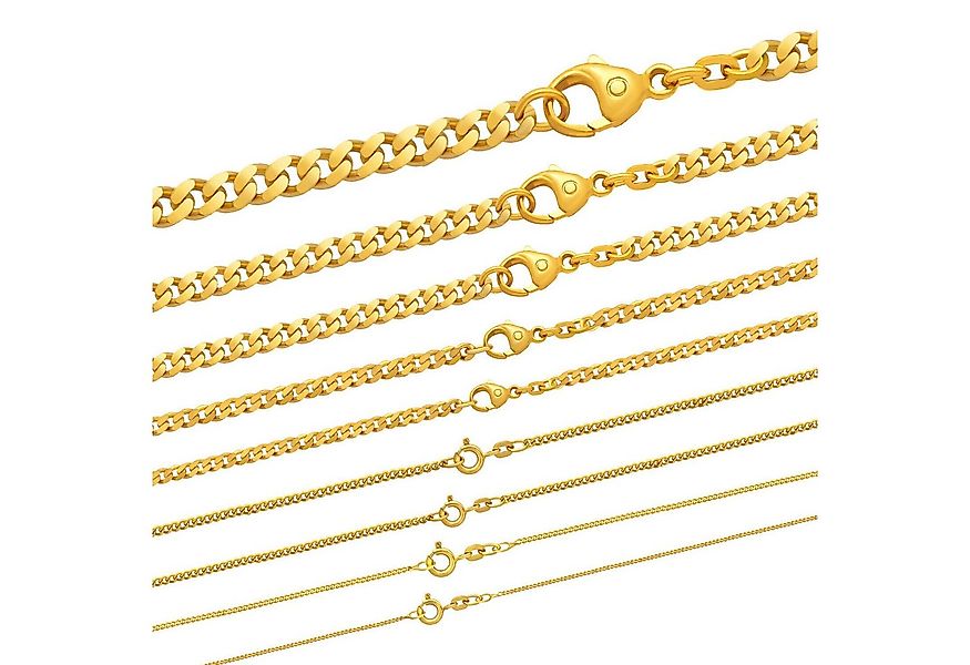 HOPLO Panzerkette Goldkette Panzerkette Länge 36cm - Breite 1,2mm - 333-8 K günstig online kaufen