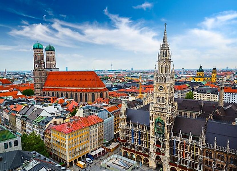 Papermoon Fototapete »Münchner Skyline« günstig online kaufen