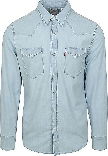 Levi's Barstow Western Hemd Hellblau - Größe XL günstig online kaufen