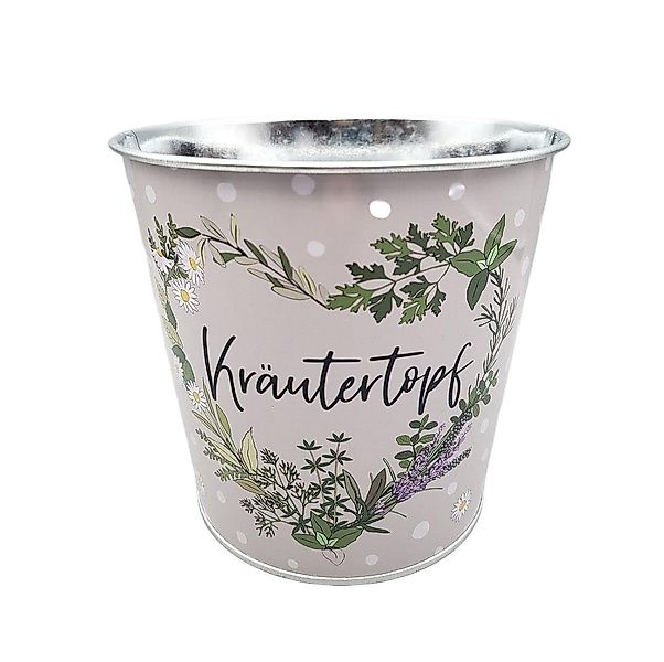 Linoows Pflanzkübel Pflanztopf "Kräutertopf", Blumentopf, Pflanzgefäß günstig online kaufen