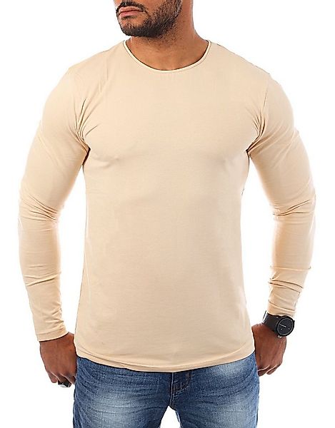 Young & Rich Langarmshirt Herren Uni Basic Longsleeve Rundhals round-Neck U günstig online kaufen