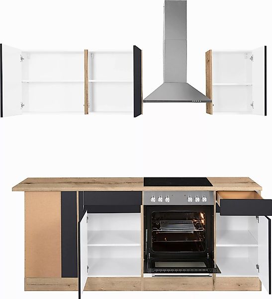 OPTIFIT Winkelküche "Roth", Stellmaße 210x175 cm,wahlweise mit E-Geräten, P günstig online kaufen