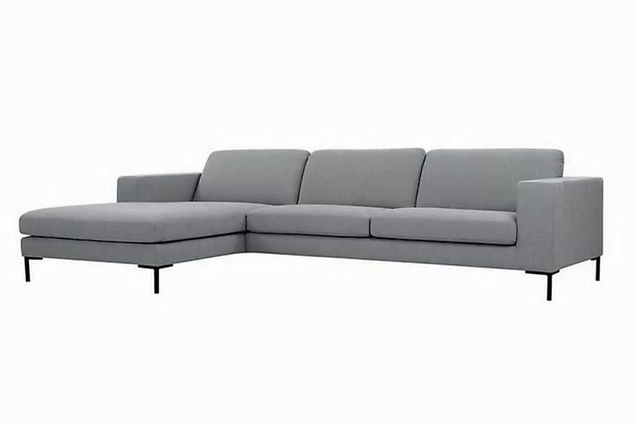 daslagerhaus living Sofa Sofakombination Domani Stoff grau günstig online kaufen