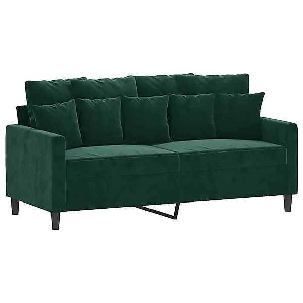 vidaXL 2-Sitzer-Sofa Dunkelgrün 140 cm Samt 359305 günstig online kaufen