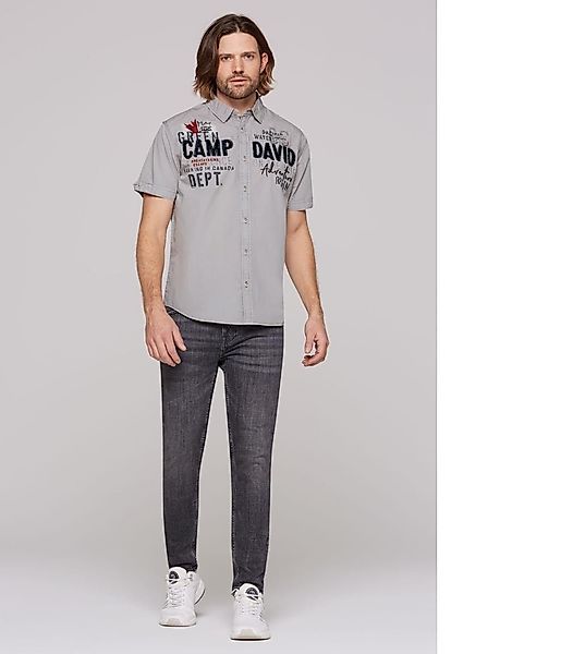 CAMP DAVID Kurzarmhemd mit Vintage-Waschung und günstig online kaufen
