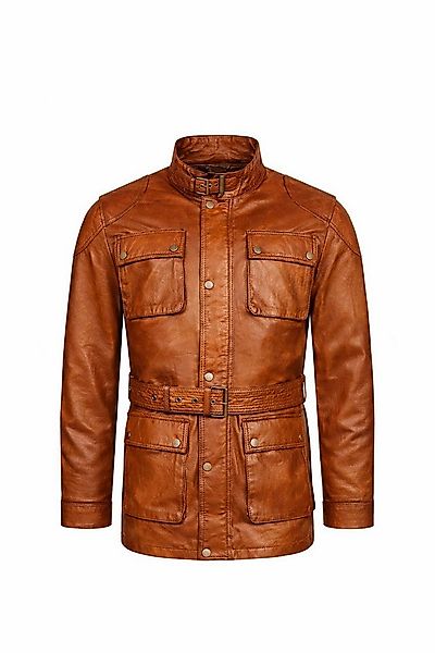 S&A Ledermoden Lederjacke Leon "Mit Gürtel – betont die Taille." günstig online kaufen