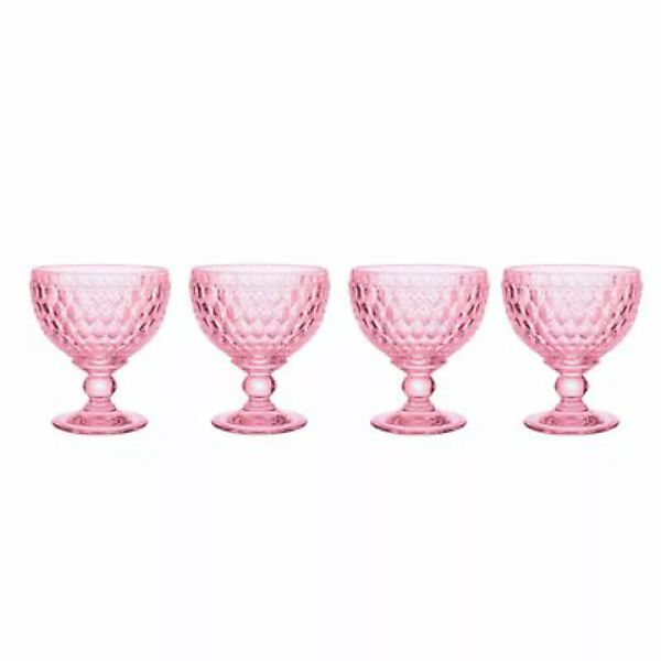 Villeroy & Boch Boston Coloured Sektschale 398 ml rosa 4er Set Sektgläser günstig online kaufen
