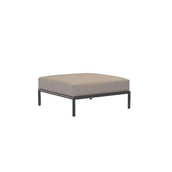 LEVEL2 Outdoor Ottoman Lounge-Modul 3 Asche Dunkelgrau günstig online kaufen