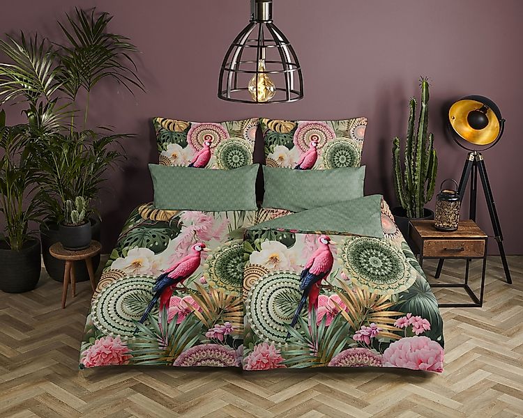 hip Wendebettwäsche "Palay" 2 Stk. tlg. Satin, Reißverschluss, Wendeoptik, günstig online kaufen