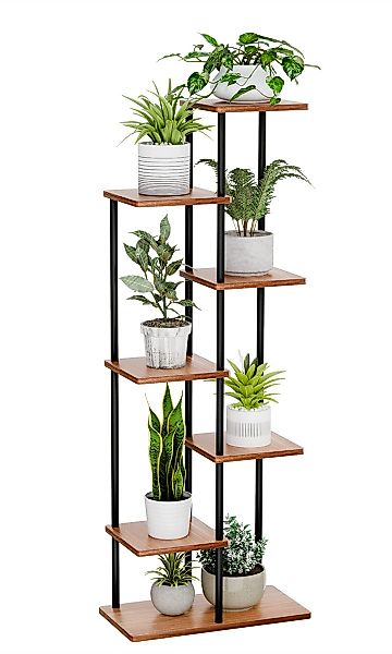 Simloveve Blumenständer (7 Etagen Pflanzentreppe, Pflanzenregal günstig online kaufen