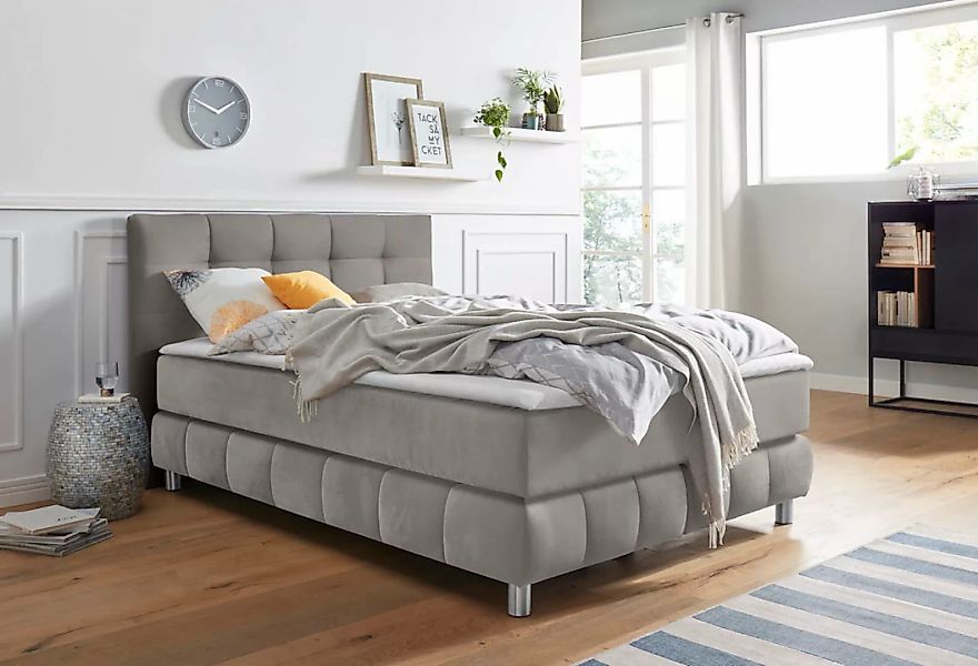 andas Boxspringbett "Salo", incl. Topper, 6 Breiten, 2 Härtegrade, TFK auch günstig online kaufen