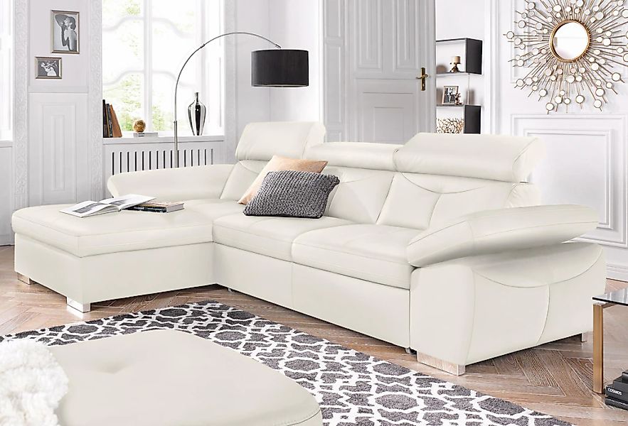exxpo - sofa fashion Ecksofa "Spring, super bequem, mit Armteil- und Kopfte günstig online kaufen