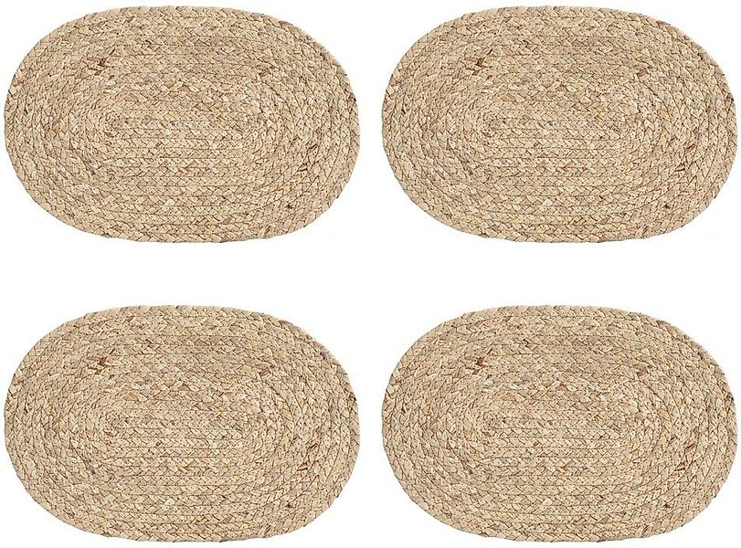 Zeller Present Platzset, (Set, 4-St), abwischbar, oval, 30 cm günstig online kaufen