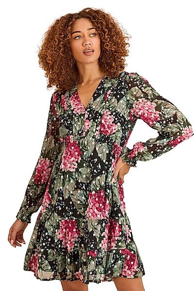 Love & Roses Minikleid Love & Roses Metallic-Minikleid mit V-Ausschnitt (1- günstig online kaufen